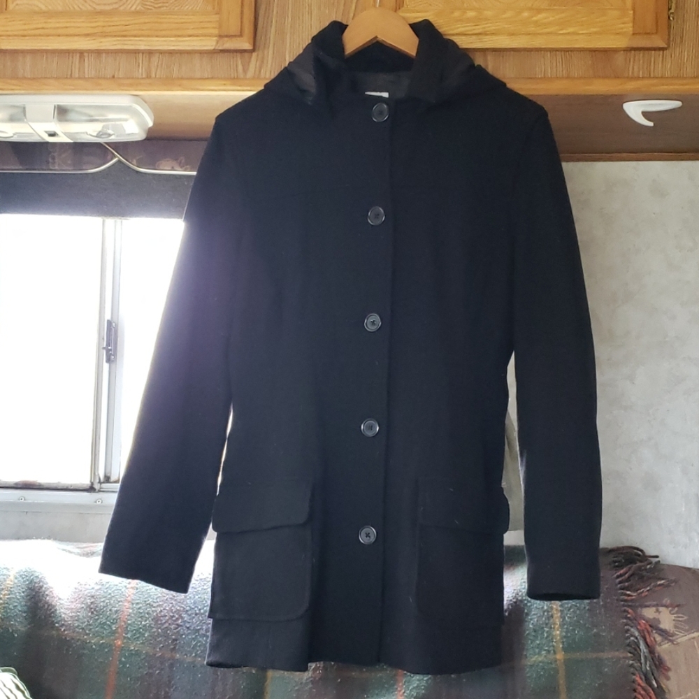 Black Gap Wool Blend Peacoat